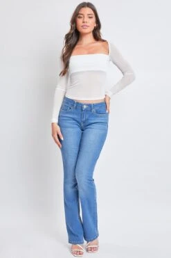 Women's Sustainable Bootcut Jeans -Wana Fashion Shop P60853 M08 5