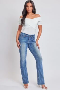 Women's Bootcut Jeans With Flap Pockets -Wana Fashion Shop P60875 2661N 2 c42bb4b6 5f63 4f0b b71c 70503f1c0e8d