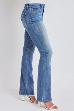 Women's Bootcut Jeans With Flap Pockets -Wana Fashion Shop P60875 2661N 3 ad4b283f b0ad 4cc7 8968 2b706afd47af