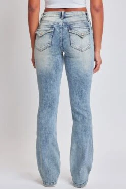 Women's Bootcut Jeans With Flap Pockets -Wana Fashion Shop P60875 91C2 4 bf00fe32 a66e 495f a061 2e0e04419a6c