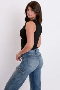 Women's Skater Cargo Wide Leg Jeans Denim -Wana Fashion Shop P65350 08T 6 1 10fccb52 2bd9 43b9 9dbf d0408a5b3eee