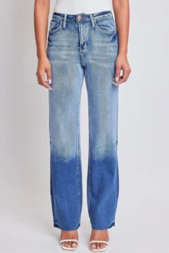 Women's Luxe Straight Leg Premium Stretch Jeans 29 Women's Luxe Straight Leg Premium Stretch Jeans -Wana Fashion Shop P70260 3028N 1