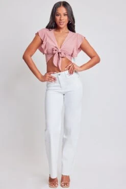 Women's Luxe Straight Leg Premium Stretch Jeans 27 Women's Luxe Straight Leg Premium Stretch Jeans -Wana Fashion Shop P70260 K37 1