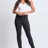 Women's Hyperstretch Skinny Pants -Wana Fashion Shop P748931 BLACK 2