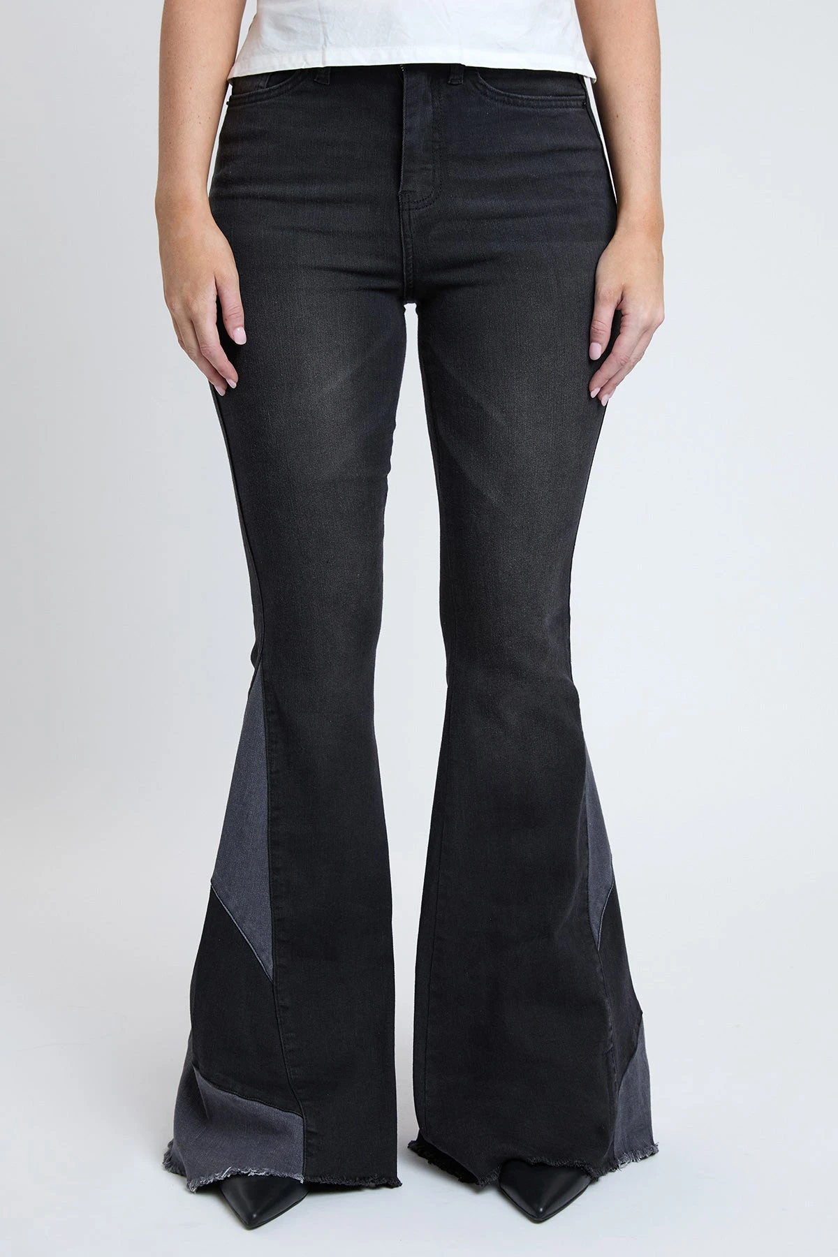 Women's Sustainable Block Panel Flare Jeans 4 Women's Sustainable Block Panel Flare Jeans - Image 2