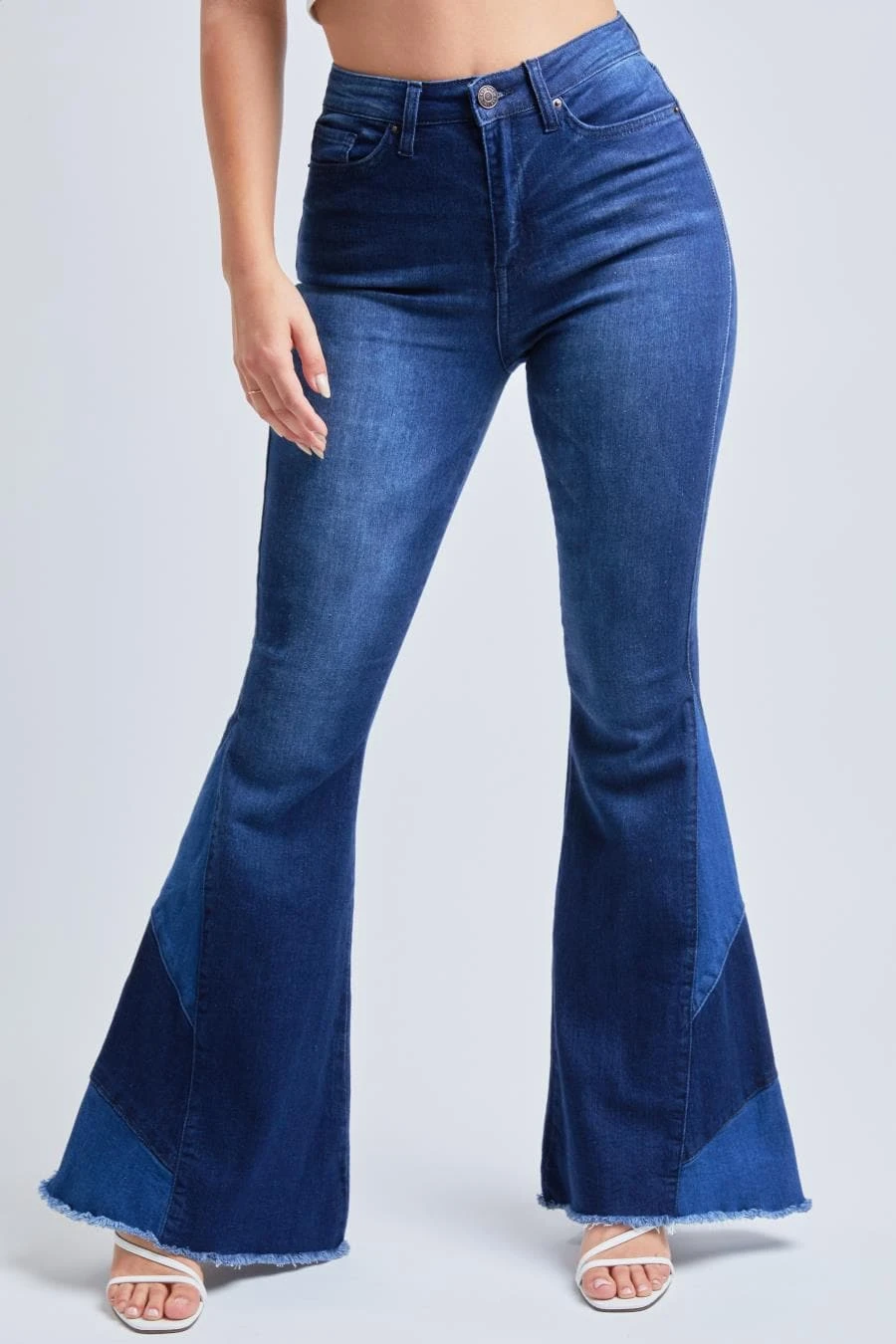 Women's Sustainable Block Panel Flare Jeans 20 Women's Sustainable Block Panel Flare Jeans - Image 18
