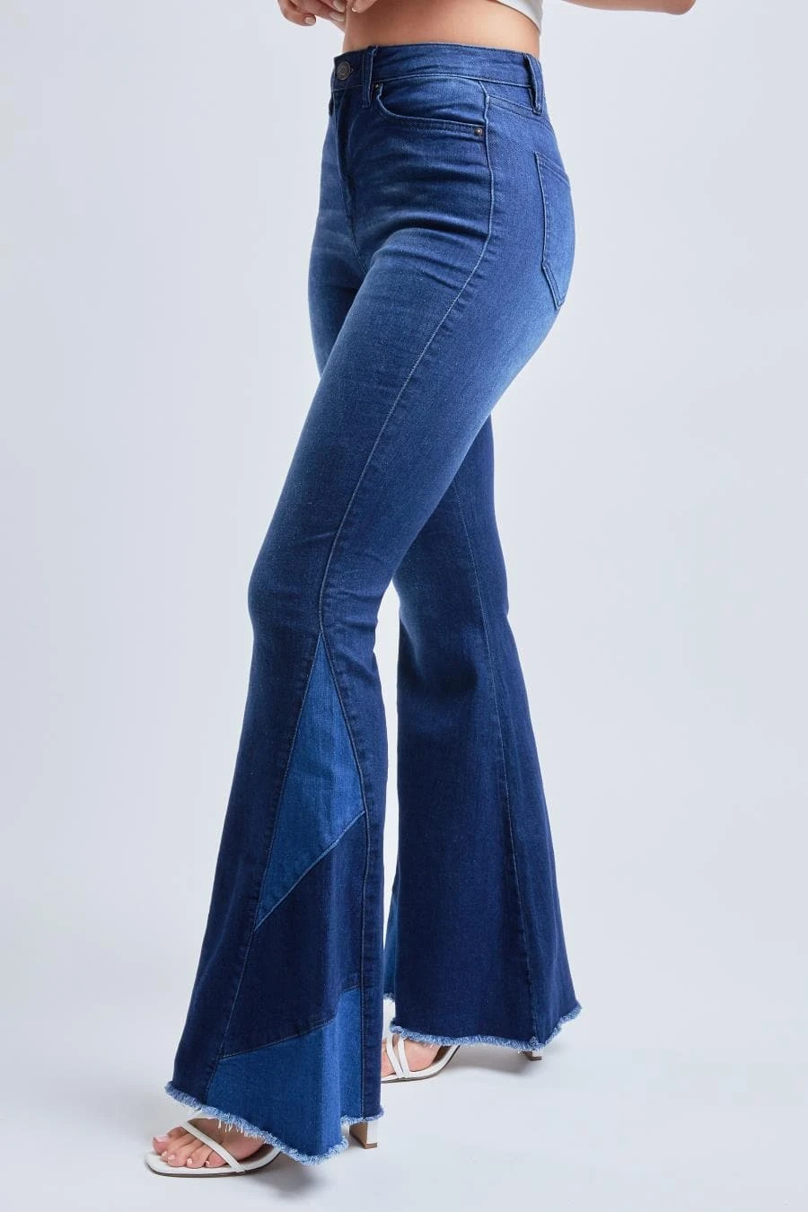 Women's Sustainable Block Panel Flare Jeans 21 Women's Sustainable Block Panel Flare Jeans - Image 19