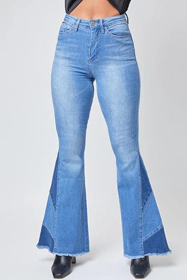 Women's Sustainable Block Panel Flare Jeans 11 Women's Sustainable Block Panel Flare Jeans - Image 9