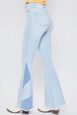 Women's Sustainable Block Panel Flare Jeans 34 Women's Sustainable Block Panel Flare Jeans -Wana Fashion Shop P77751N Q02 2