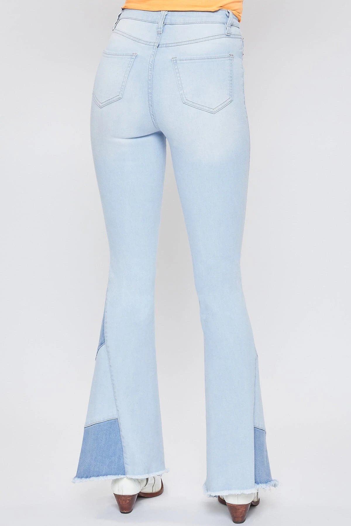 Women's Sustainable Block Panel Flare Jeans 17 Women's Sustainable Block Panel Flare Jeans - Image 15