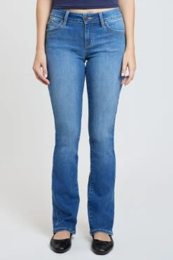 Women's Luxe Mid Rise WannaBettaButt Bootcut Jeans -Wana Fashion Shop P808856 M08 2