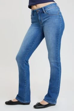 Women's Luxe Mid Rise WannaBettaButt Bootcut Jeans -Wana Fashion Shop P808856 M08 3