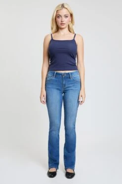Women's Luxe Mid Rise WannaBettaButt Bootcut Jeans