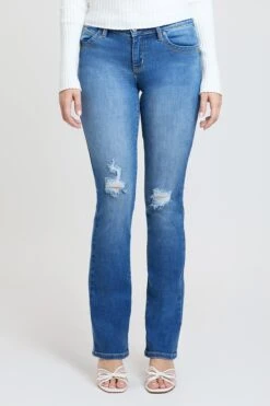 Women's Luxe Mid Rise WannaBettaButt Bootcut Jeans -Wana Fashion Shop P808856 M117 2