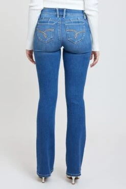 Women's Luxe Mid Rise WannaBettaButt Bootcut Jeans -Wana Fashion Shop P808856 M117 5