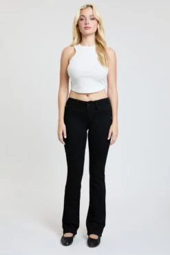 Women's Luxe Mid Rise WannaBettaButt Bootcut Jeans -Wana Fashion Shop P808856 W37 1