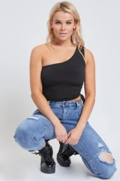 Women's Balloon Fit Ankle Jeans -Wana Fashion Shop P81399 2697 1