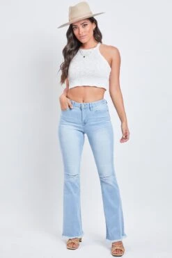 Women's Essential Fray Hem Flare - Regular -Wana Fashion Shop P912940R L933 1