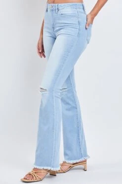 Women's Essential Fray Hem Flare - Regular -Wana Fashion Shop P912940R L933 2