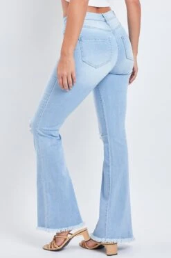 Women's Essential Fray Hem Flare - Regular -Wana Fashion Shop P912940R L933 4