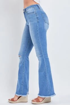 Women's Essential Fray Hem Flare - Regular -Wana Fashion Shop P912940R M933 3