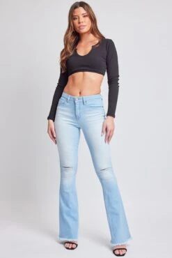 Women's EssentialSuper Flare Jeans - Long Inseam -Wana Fashion Shop P912956L L933 5