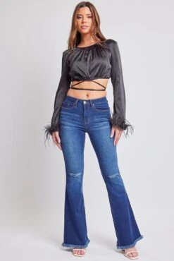 Women's EssentialSuper Flare Jeans - Long Inseam -Wana Fashion Shop P912956L S933 5