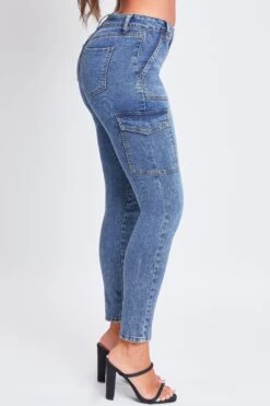 Women's High Rise Skinny Cargo Jeans -Wana Fashion Shop P972803 08S 4
