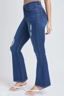 Women's Essential Distressed Flare Jeans-Distressed 34 Women's Essential Distressed Flare Jeans-Distressed -Wana Fashion Shop P998441R E1861 1