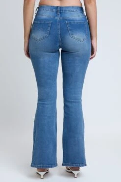 Women's Essential Distressed Flare Jeans-Distressed 24 Women's Essential Distressed Flare Jeans-Distressed -Wana Fashion Shop P998441R M1861 1