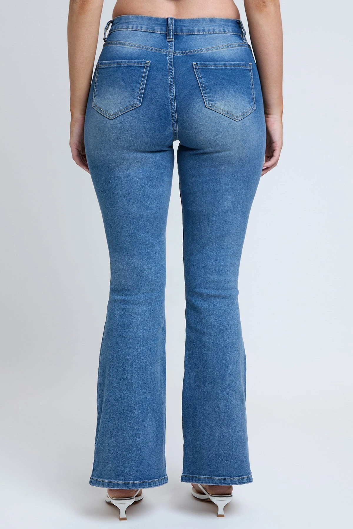 Women's Essential Distressed Flare Jeans-Distressed 6 Women's Essential Distressed Flare Jeans-Distressed - Image 4