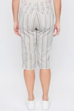 Women's Petite Elastic Waist Capri -Wana Fashion Shop PC110321 2STLY 4