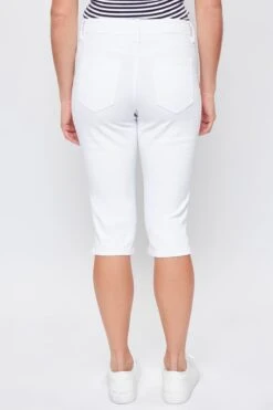 Women's Petite CurvyHigh Rise Side Slit Hem Capri 22 Women's Petite CurvyHigh Rise Side Slit Hem Capri -Wana Fashion Shop PC111141 K2654 4