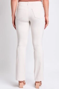 Women's Hyperstretch Bootcut Pants -Wana Fashion Shop PO37131 ECRU 3