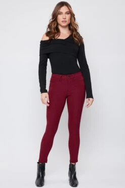 Women's Petite Hyperstretch Skinny Pants -Wana Fashion Shop PP527931 GARNT 1