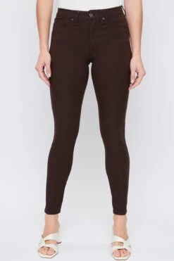 Women's Petite Hyperstretch Skinny Pants -Wana Fashion Shop PP527931 CLOVE 2