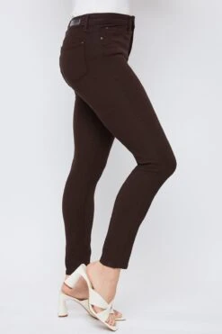 Women's Petite Hyperstretch Skinny Pants -Wana Fashion Shop PP527931 CLOVE 3