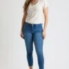 Women's Petite Sustainable High Rise Skinny Jeans -Wana Fashion Shop PP60653 M08 2