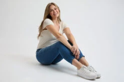 Women's Petite Sustainable High Rise Skinny Jeans -Wana Fashion Shop PP60653 M08 5