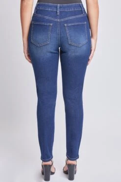 Women's Petite Sustainable High Rise Skinny Jeans -Wana Fashion Shop PP60653 S08 1