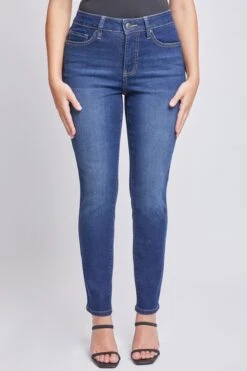 Women's Petite Sustainable High Rise Skinny Jeans -Wana Fashion Shop PP60653 S08 3