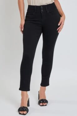 Women's Petite 3 Button High Rise Skinny Jean -Wana Fashion Shop PP60741 721 2 dae4524a 119f 4a01 9544 8bbf1a36693e