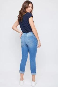 Women's Petite WannaBettaButt Mega Cuff Ankle Jeans -Wana Fashion Shop PP661780 108M14