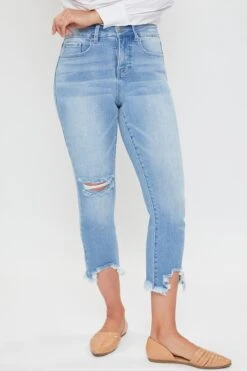 Women's Petite Vintage Fray Hem Jean -Wana Fashion Shop PP971770N C2014 1