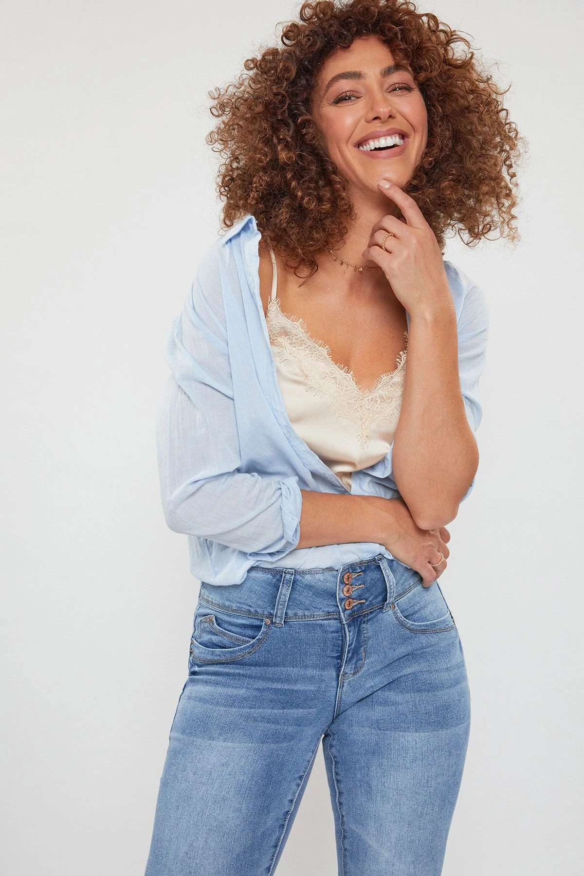 Women's Petite WannaBettaButt 3 Button Skinny Ankle Sustainable Jean 14 Women's Petite WannaBettaButt 3 Button Skinny Ankle Sustainable Jean - Image 12