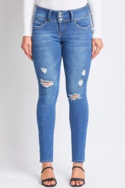 Women's Petite WannaBettaButt 3 Button Skinny Ankle Sustainable Jean 27 Women's Petite WannaBettaButt 3 Button Skinny Ankle Sustainable Jean -Wana Fashion Shop PP998651N M1689 1
