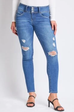 Women's Petite WannaBettaButt 3 Button Skinny Ankle Sustainable Jean 26 Women's Petite WannaBettaButt 3 Button Skinny Ankle Sustainable Jean -Wana Fashion Shop PP998651N M1689 2