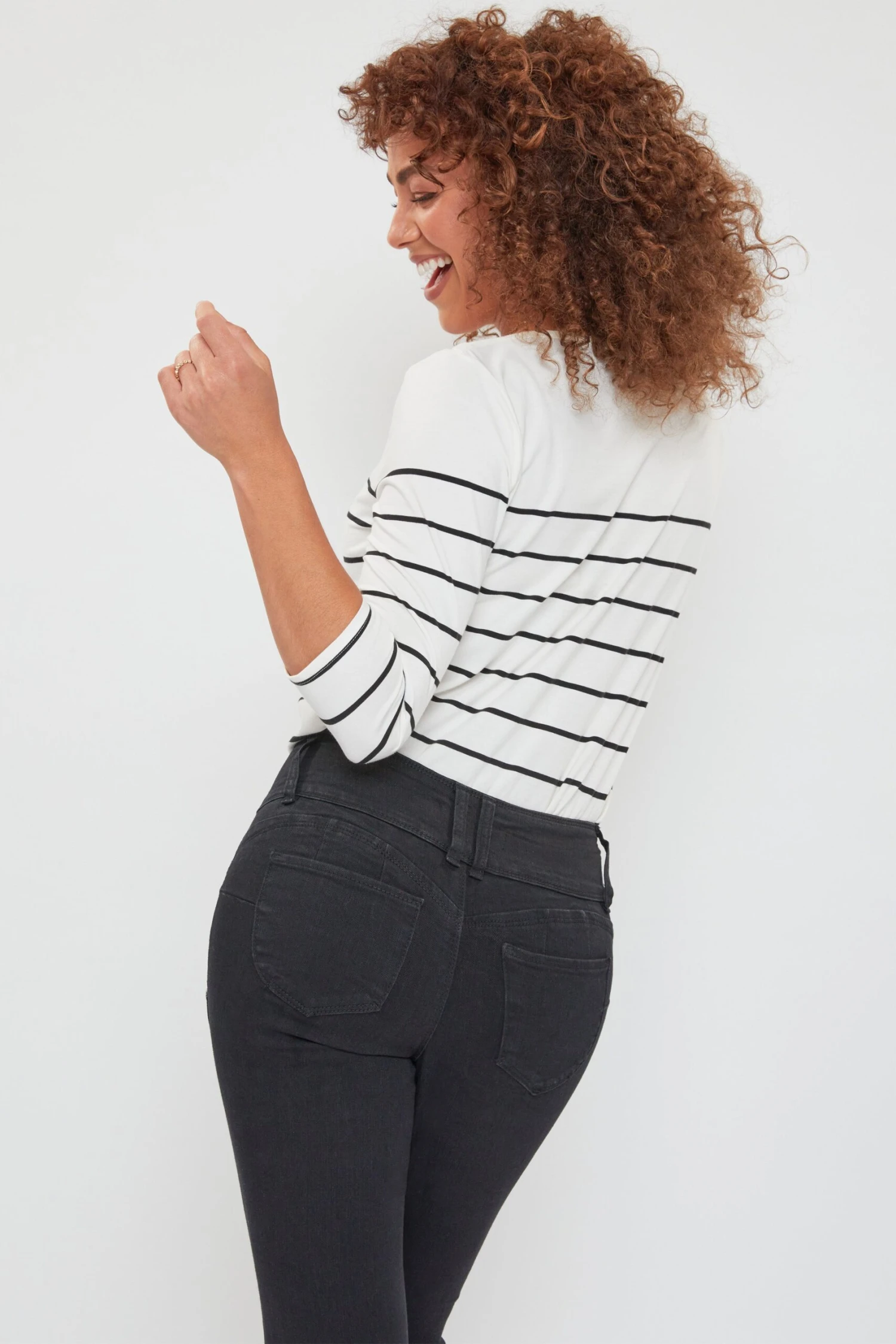 Women's Petite WannaBettaButt 3 Button Skinny Ankle Sustainable Jean 22 Women's Petite WannaBettaButt 3 Button Skinny Ankle Sustainable Jean - Image 20