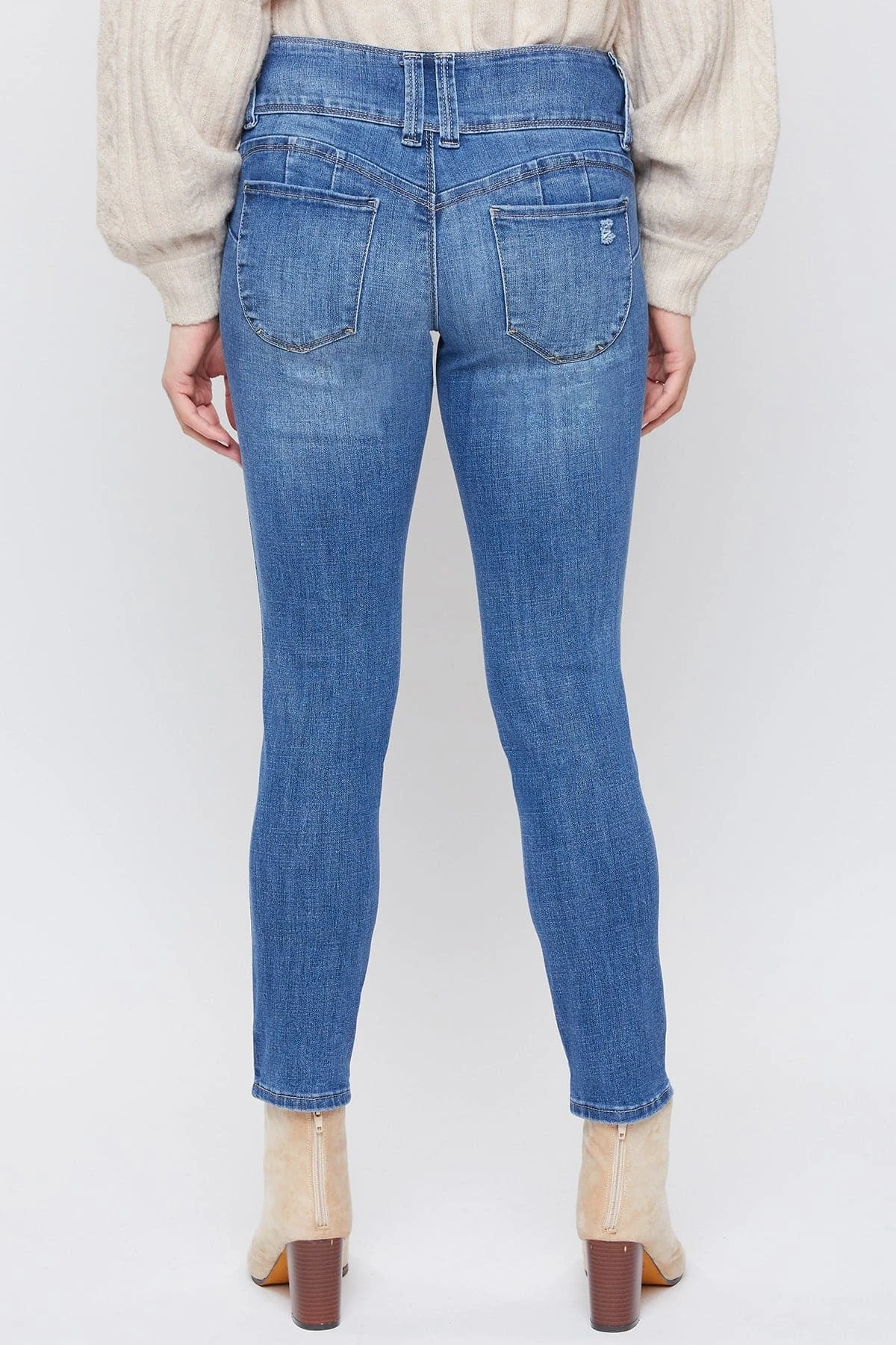 Women's Petite Sustainable WannaBettaButt Mid Rise Jeans 6 Women's Petite Sustainable WannaBettaButt Mid Rise Jeans - Image 4