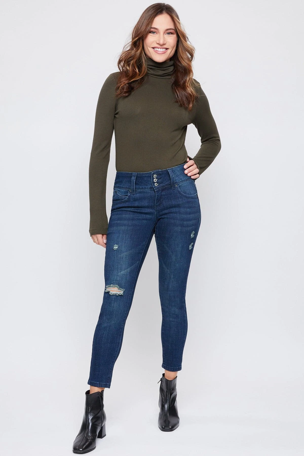 Women's Petite Sustainable WannaBettaButt Mid Rise Jeans 8 Women's Petite Sustainable WannaBettaButt Mid Rise Jeans - Image 6